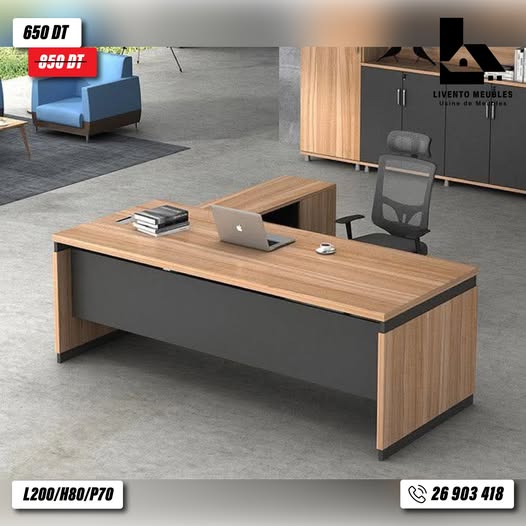 Bureau avec Fauteuil Intégré